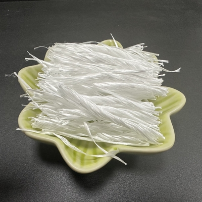 강한 내 크랙킹성 회색 PP 섬유는 산업적 바닥을 위한 송이 모양 형태 500T를 구겼습니다