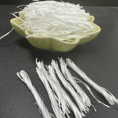 강한 내 크랙킹성 회색 PP 섬유는 산업적 바닥을 위한 송이 모양 형태 500T를 구겼습니다