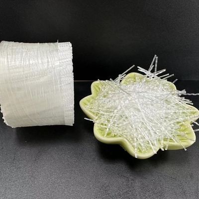 토목 공학 첨가물 PP 매크로 섬유 물결 형태 24-60mm 시멘트 강화 및 반 릭